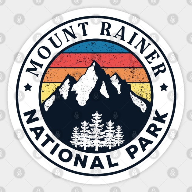 Mount Rainer national park Sticker by Tonibhardwaj